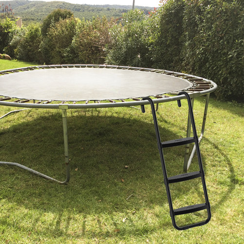 Eurmax Trampoline Ladder Trampoline Slide with Horizontal and Wide